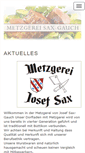 Mobile Screenshot of metzgerei-sax.ch